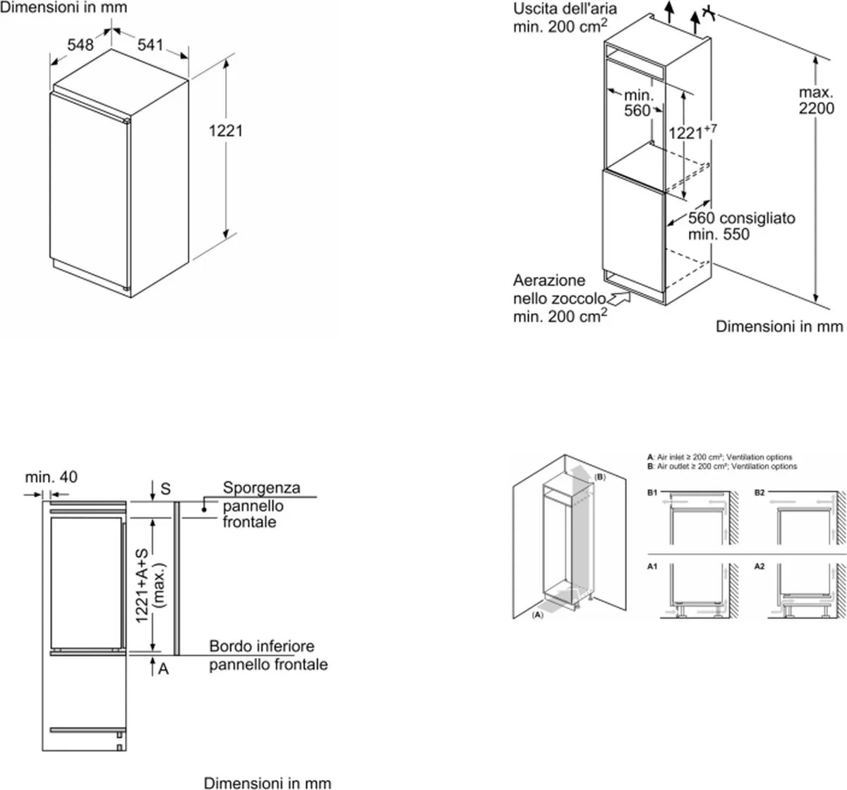 Bosch Serie 2 KIL42NSE0 Combi-koelkast 187L - Wit
