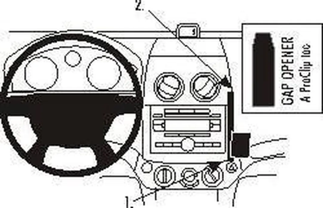 Brodit ProClip Chevrolet Aveo 2007-2011 Houder - 853924