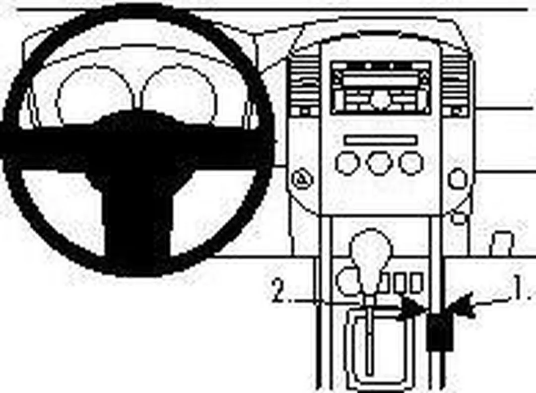 Brodit Console Montagebeugel 834521 Nissan Navara 11 - Zwart