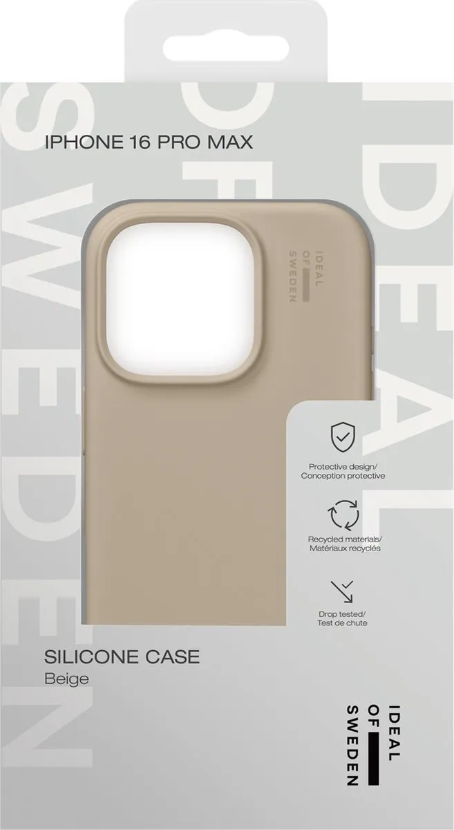 iDeal of Sweden iPhone 16 Pro Max Silicone Hoes - Beige - IDSIC-I2467P-128