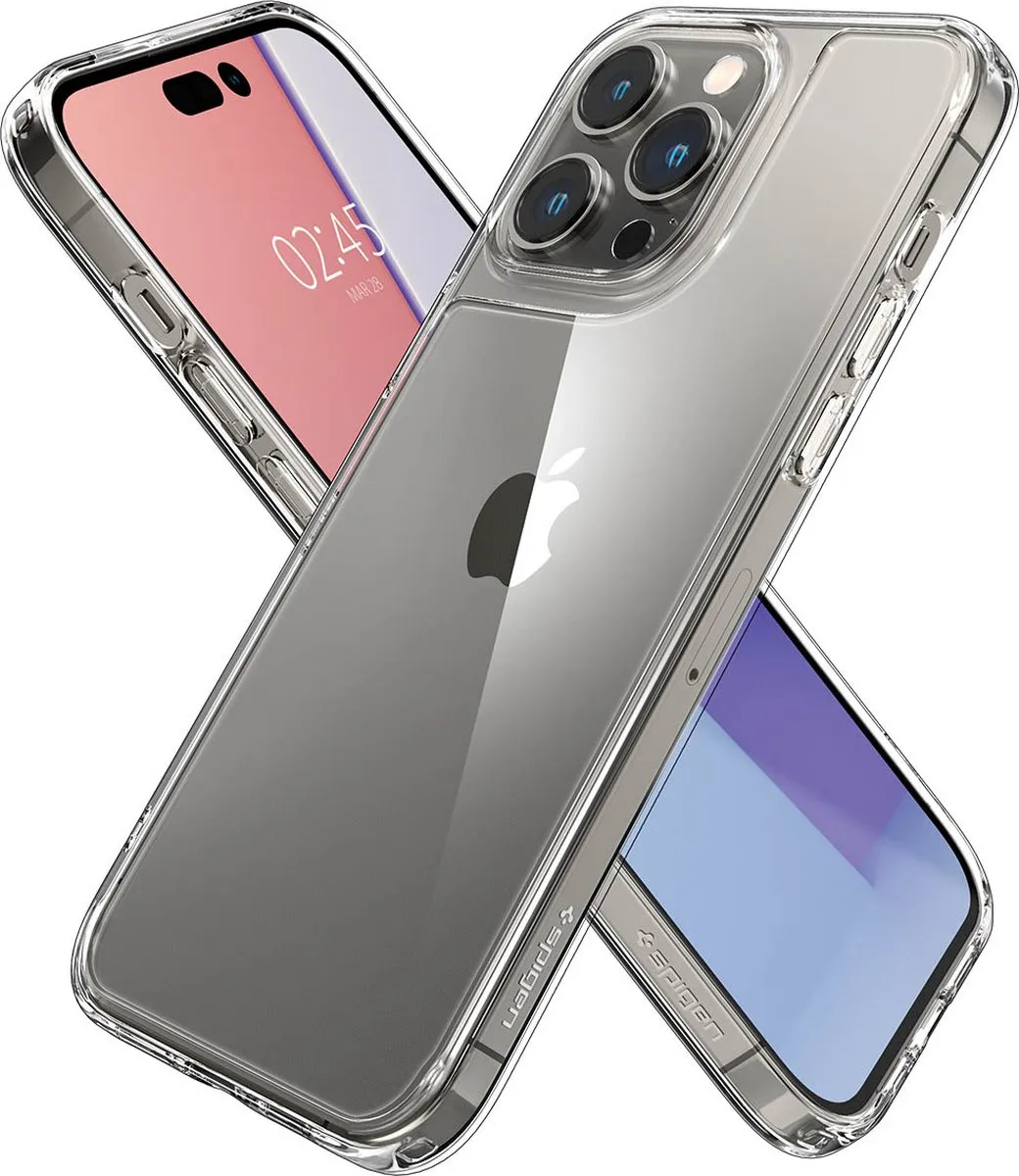 Spigen Quartz Hybrid ACS04830 Hoesje - iPhone 14 Pro Max - Transparant