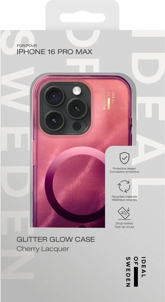 iDeal of Sweden Clear Case MagSafe iPhone 16 Pro Max - Rood - afbeelding 4 van 4
