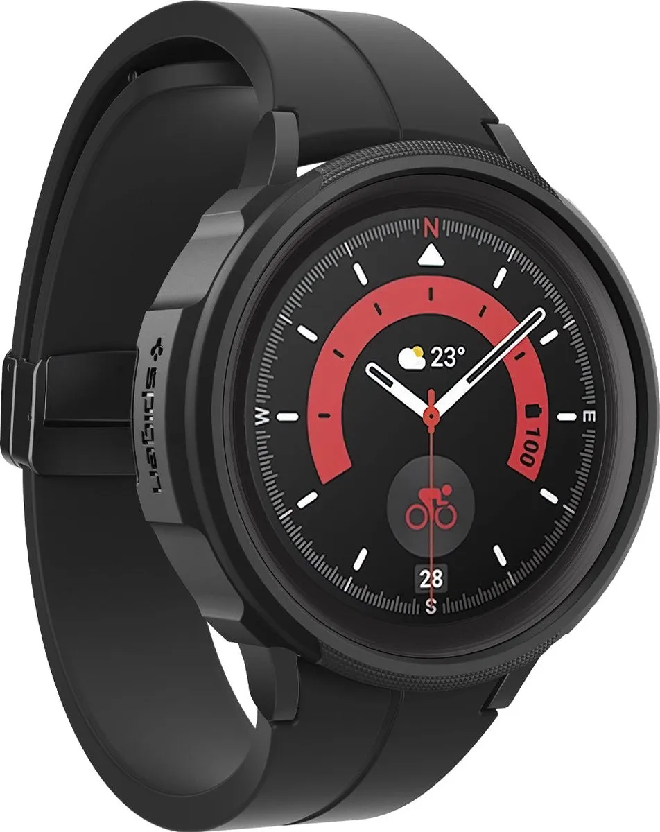Spigen Galaxy Watch5 Pro 45mm Liquid Air Hoesje - Zwart