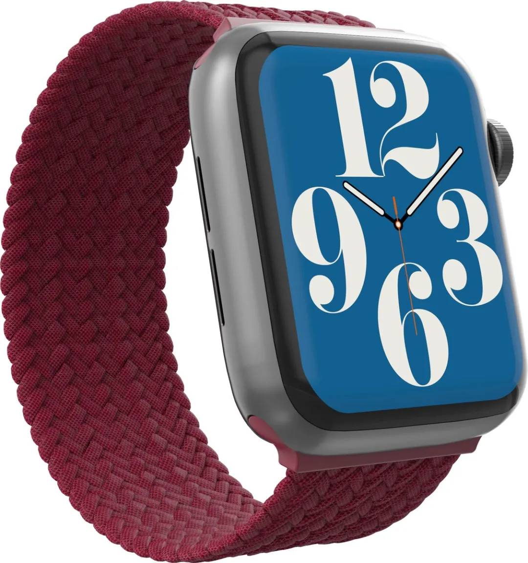 Gear4 Braided Nylon Bandje Apple Watch 42mm - Small - Bordeaux Rood