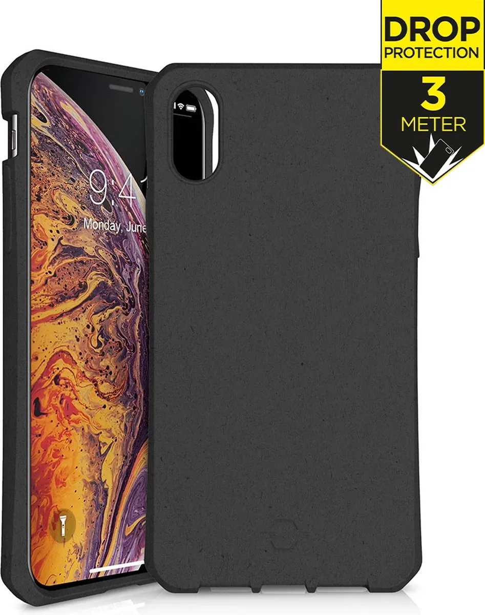 Itskins FeroniaBio Hoesje iPhone XS Max - Zwart