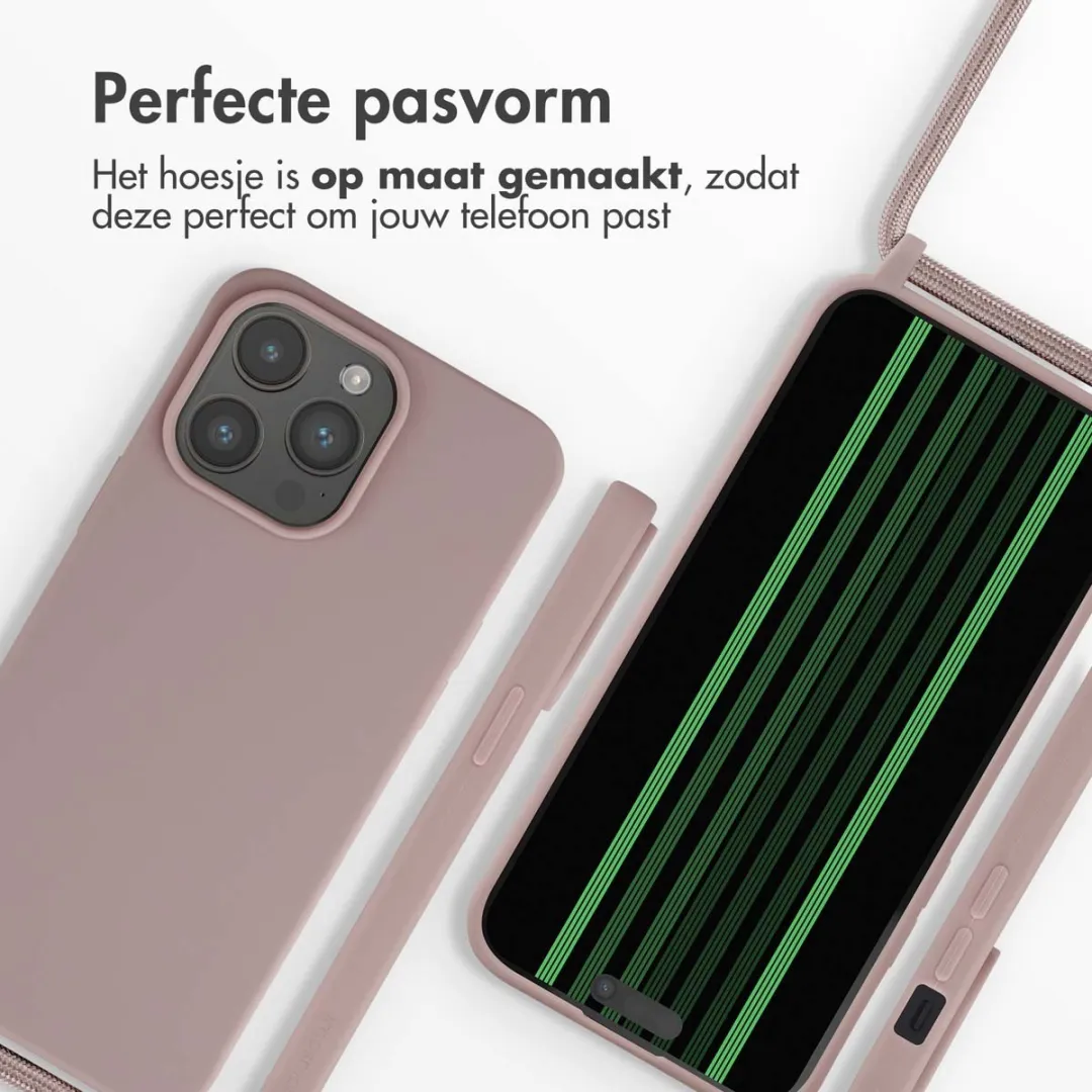 Imoshion Hoesje iPhone 15 Pro Max - Siliconen - Sand Pink