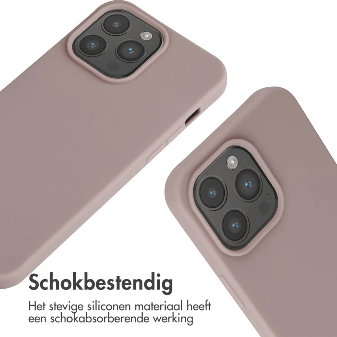 Imoshion Hoesje iPhone 15 Pro Max - Siliconen - Sand Pink - afbeelding 6 van 6
