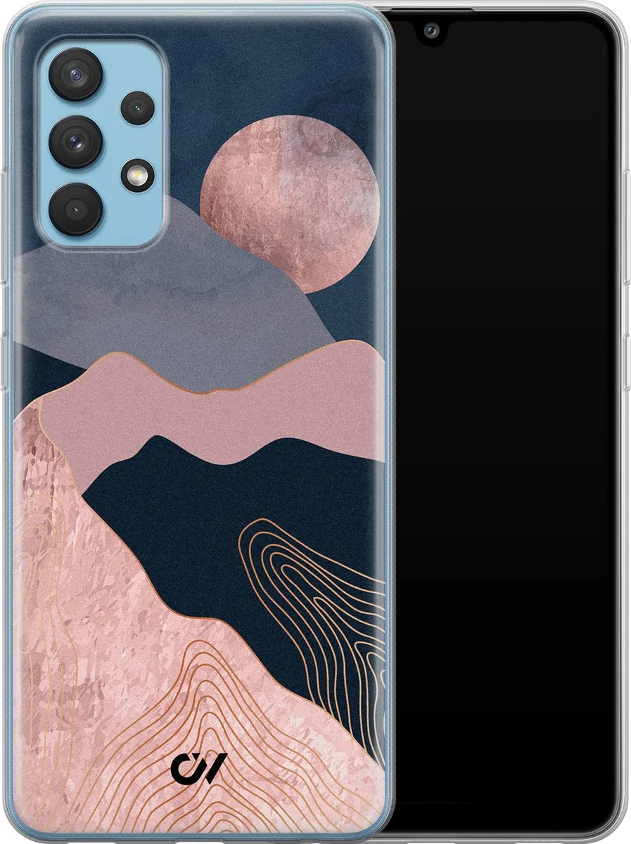 Casevibes Hoesje Samsung Galaxy A32 4G - Landscape Rosegold - Roze