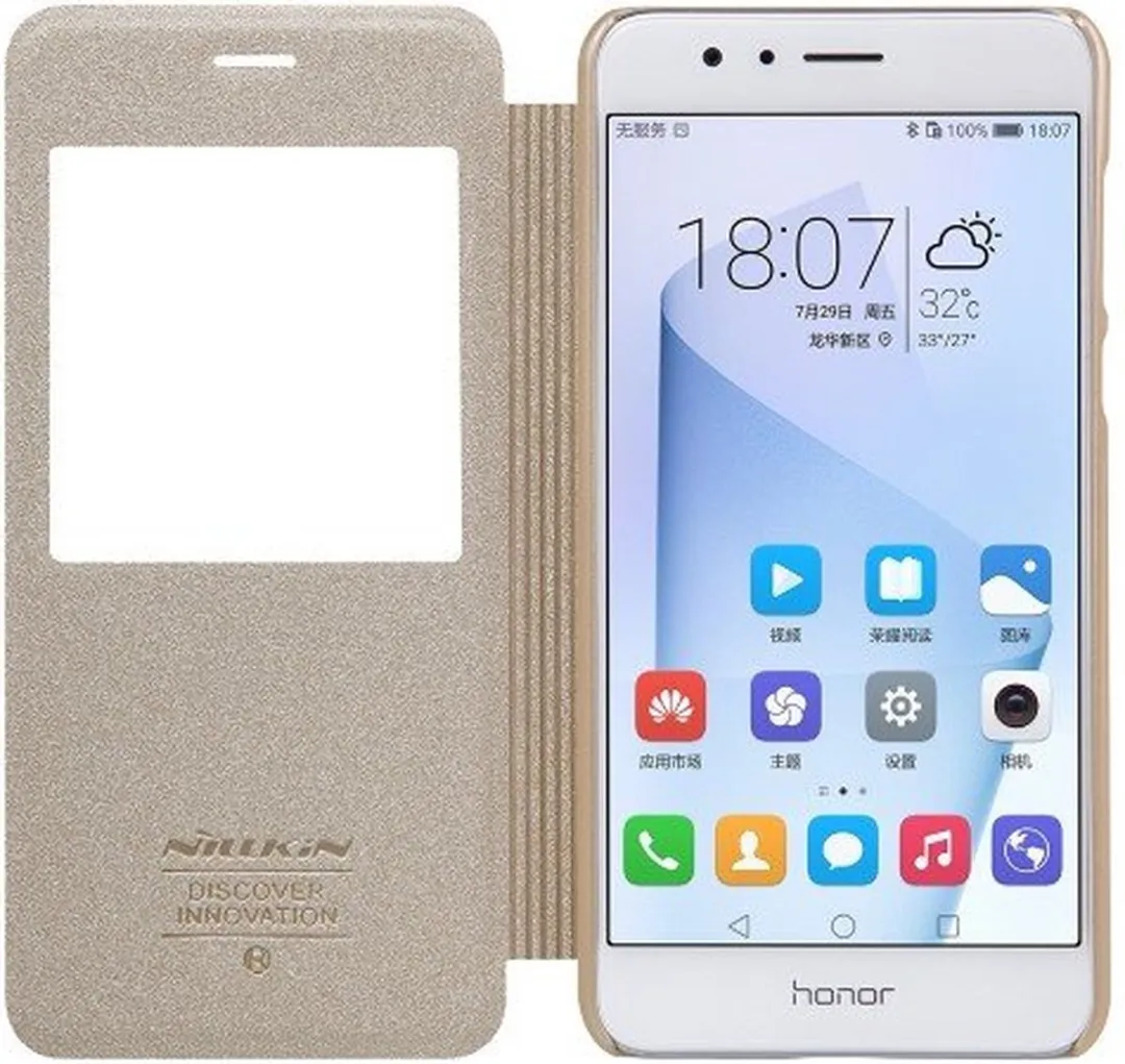 Nillkin Honor 8 Hoesje Sparkle Series Goud - 6902048124929 - afbeelding 2 van 5