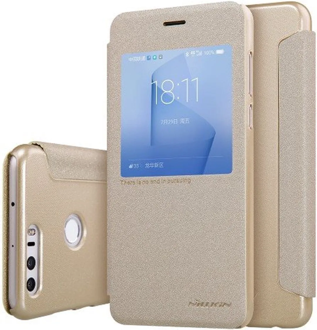 Nillkin Honor 8 Hoesje Sparkle Series Goud - 6902048124929