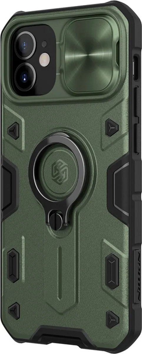 Nillkin CamShield Armor Back Case Groen - iPhone 12 Mini - afbeelding 2 van 3