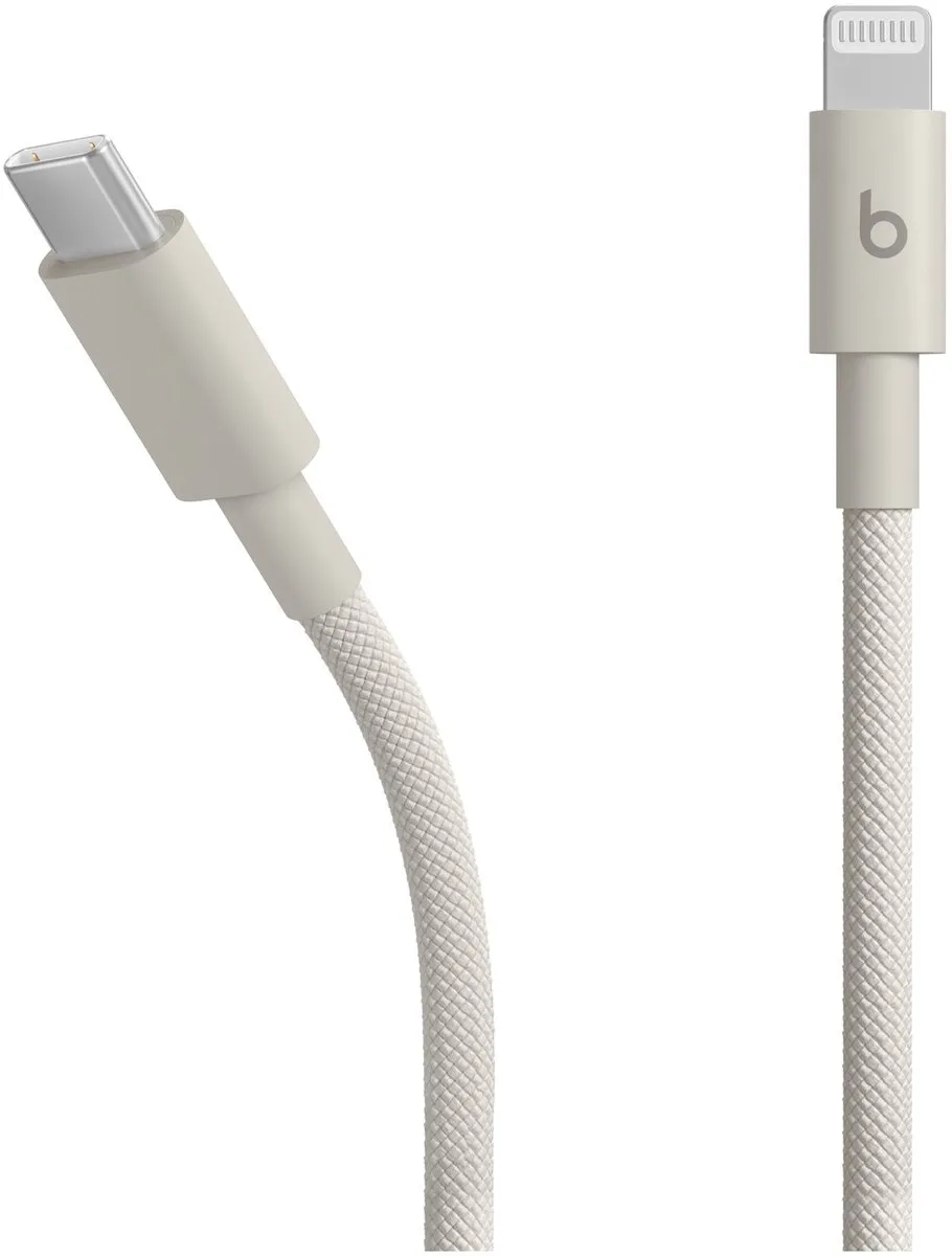 Beats Geweven USB-C naar Lightning Kabel 1,5m - Beige