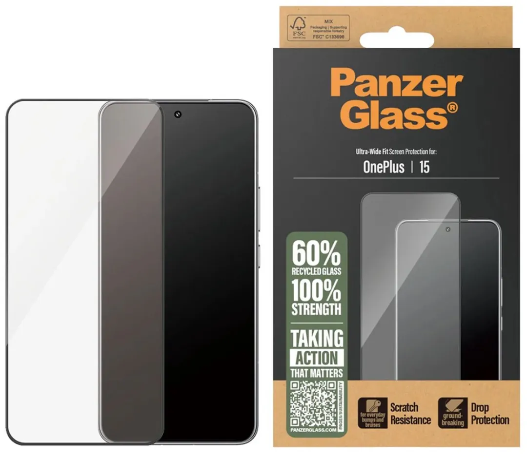 PanzerGlass Ultra-Wide Fit Screenprotector OnePlus 15