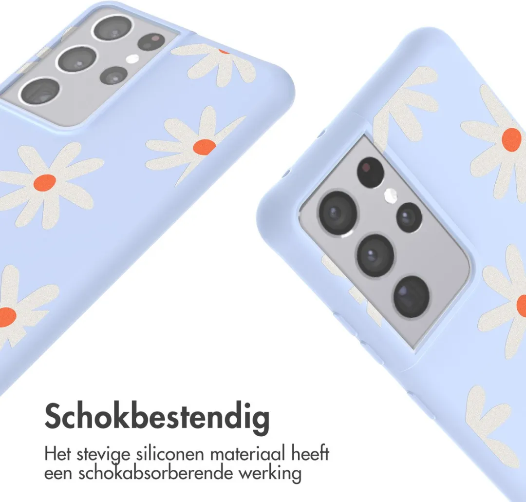 Imoshion Hoesje Samsung Galaxy S21 Ultra - Lila Flower Distance