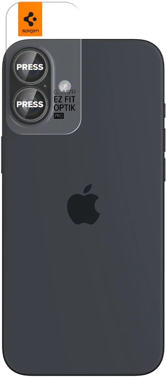 Spigen AGL08531 Camera Lens Protector - iPhone 16 Plus - 9H Glas - 2 Stuks