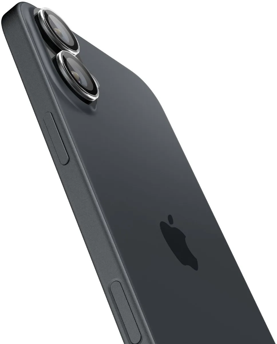 Spigen AGL08531 Camera Lens Protector - iPhone 16 Plus - 9H Glas - 2 Stuks - afbeelding 6 van 6