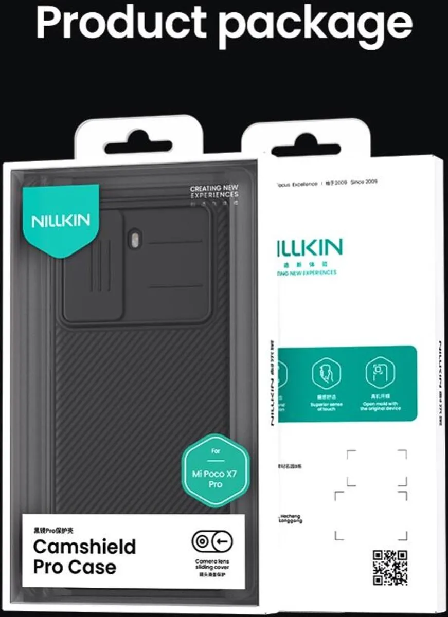 Nillkin CamShield Hoesje Xiaomi Poco X7 Pro - Blauw