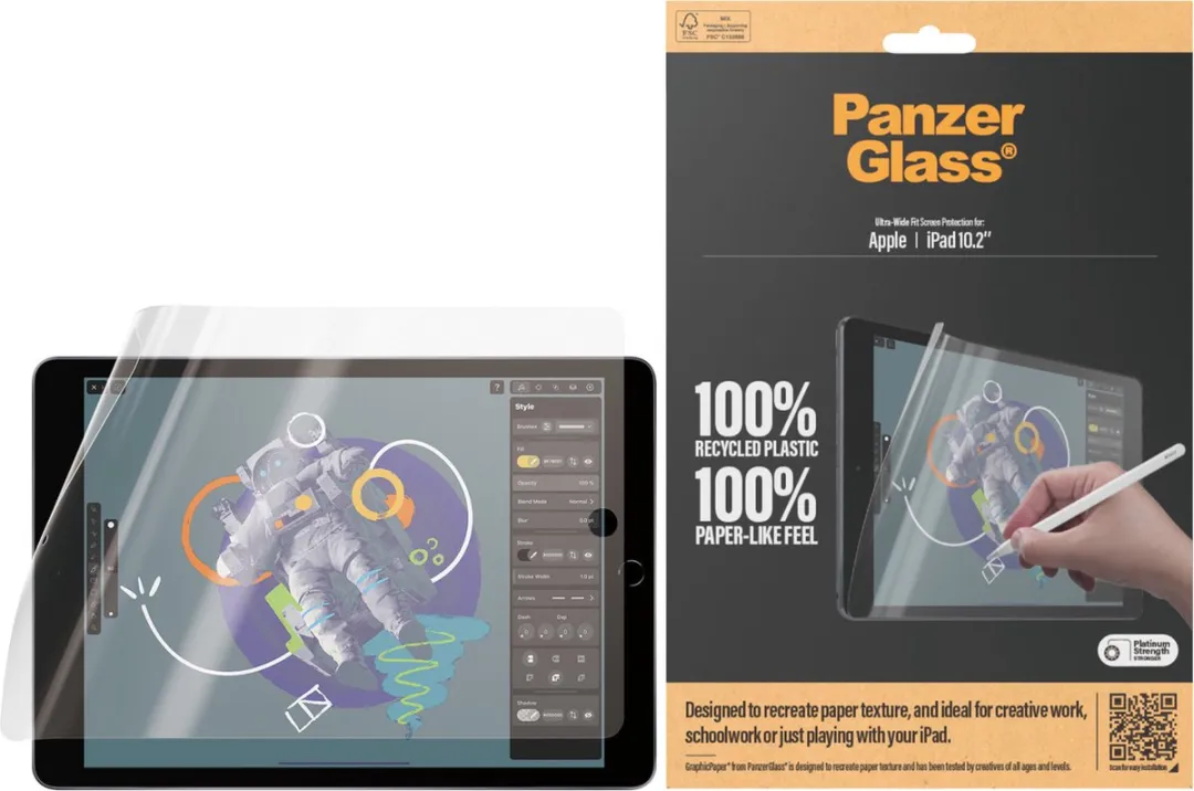 PanzerGlass GraphicPaper 2843 Screen Protector - iPad 10.2 (2021) - Transparant