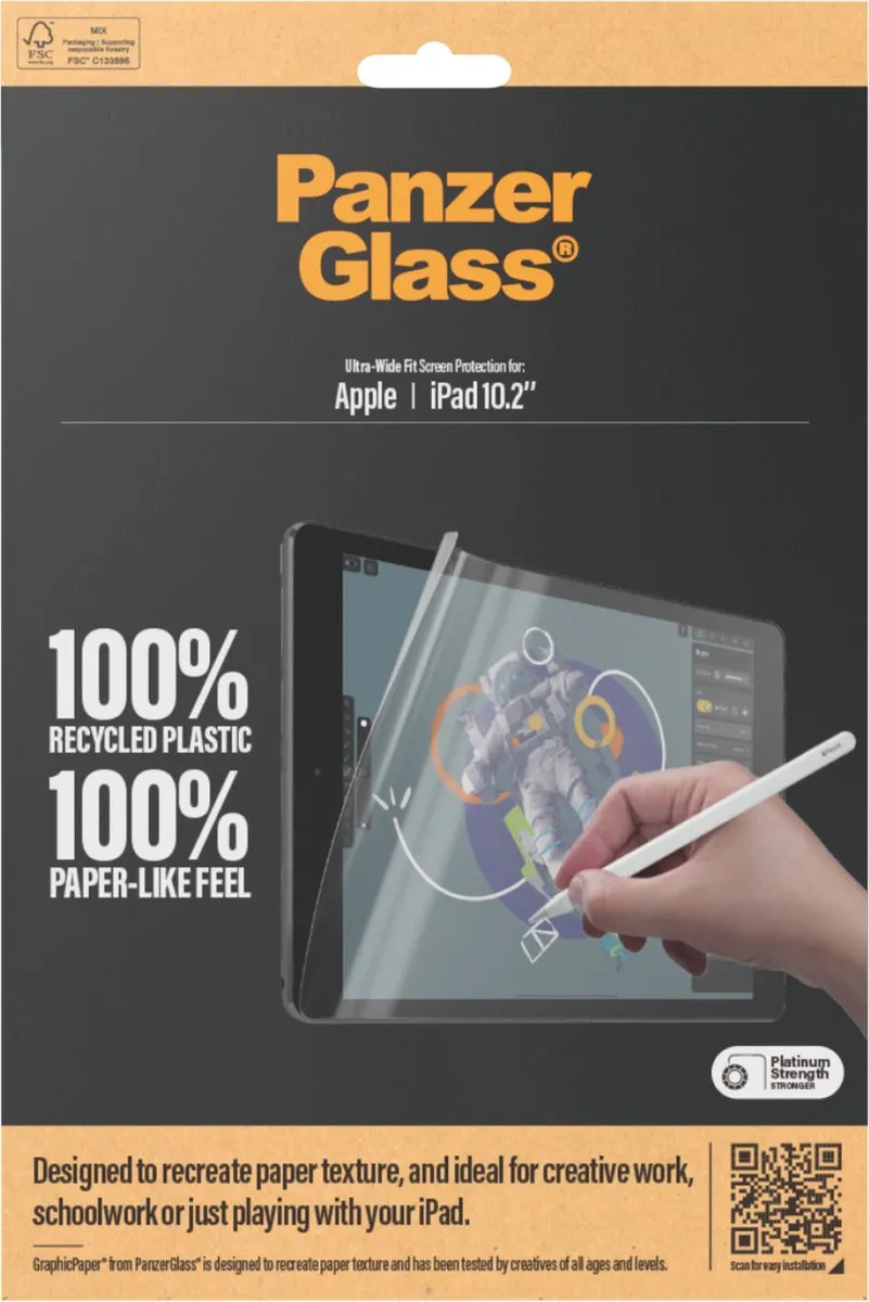 PanzerGlass GraphicPaper 2843 Screen Protector - iPad 10.2 (2021) - Transparant