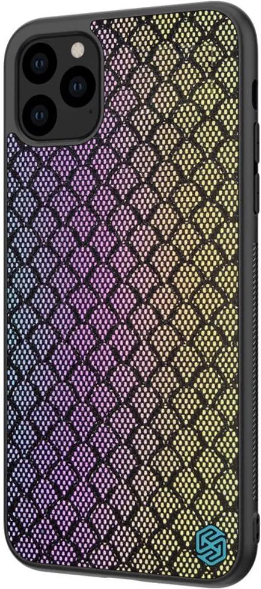 Nillkin Dazzling Hybride iPhone 11 Pro Hoesje - Paars/Goud - afbeelding 3 van 6