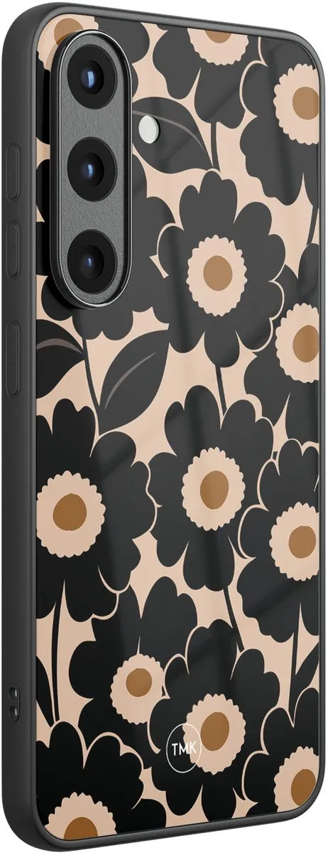 Casevibes Galaxy S25 Bloom Luxe Hoesje - Zwart