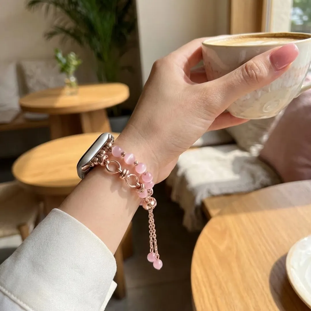 NUVEX Roségoud Horlogeband Apple Watch 42/44/45mm - Roos goud