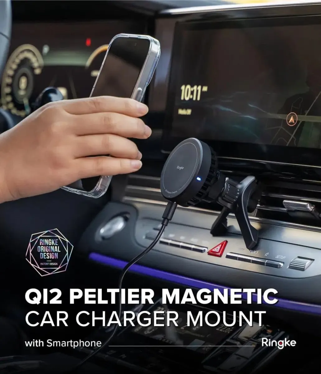 Ringke Qi2 Peltier Magnetische Telefoonhouder - Zwart