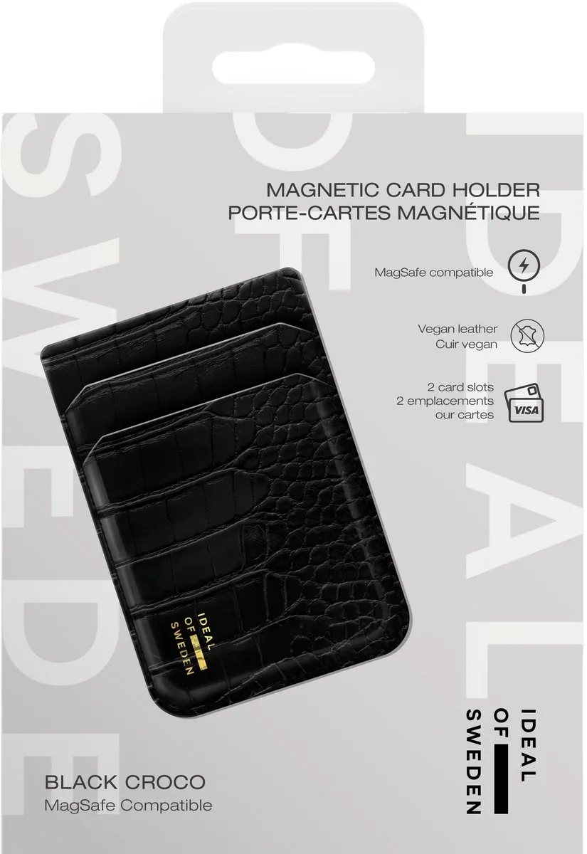iDeal of Sweden Magnetic Card Holder MagSafe - Zwart