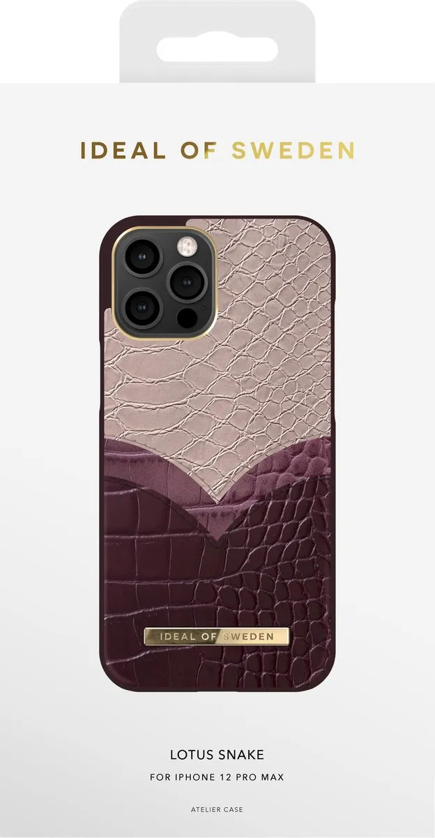 iDeal of Sweden Atelier Case iPhone 12 Pro Max - Lotus Snake - IDACAW20-2067-234 - afbeelding 2 van 4