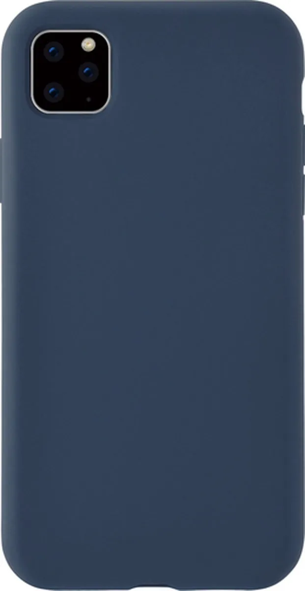 Azuri Liquid Silicon Cover iPhone 11 Pro - Blauw