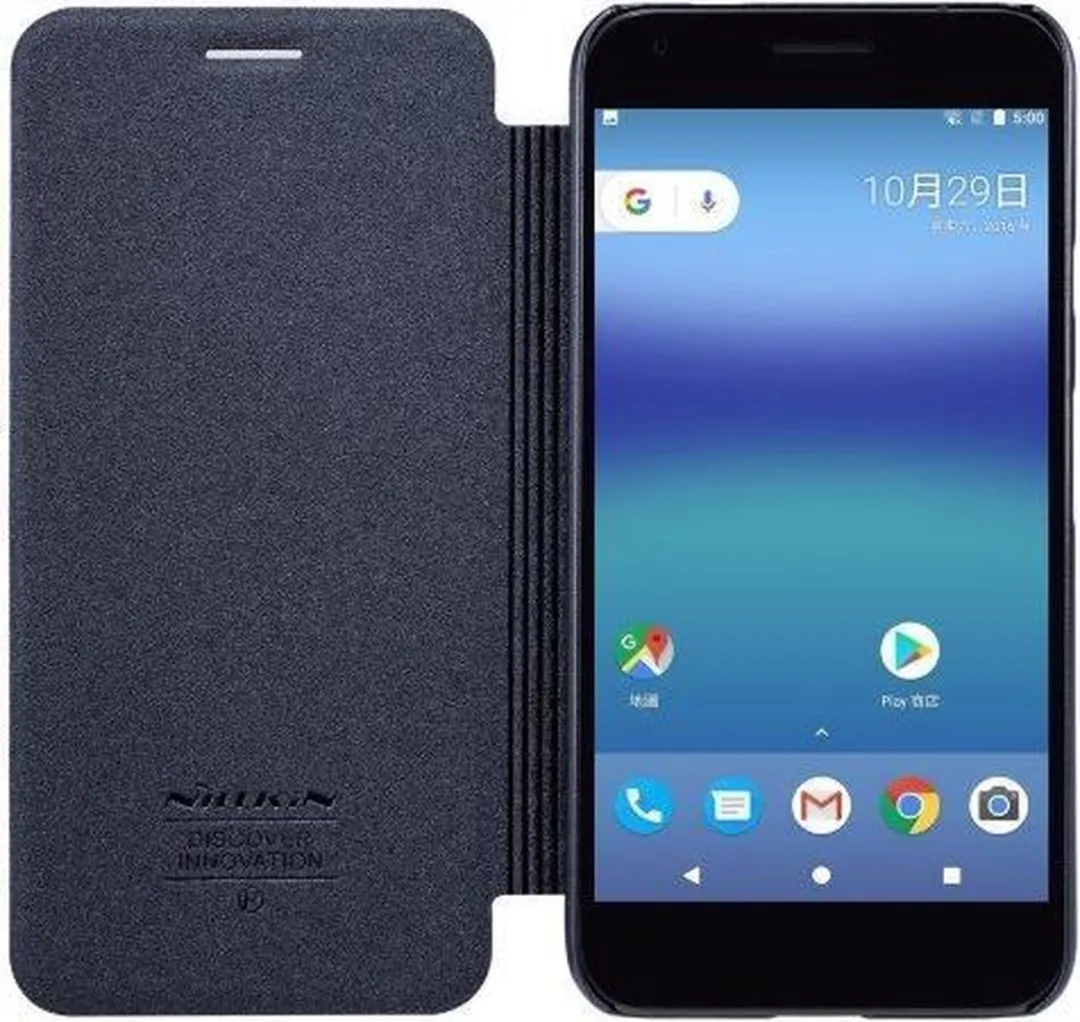 Nillkin Leather Case Sparkle Series Zwart - Google Pixel XL - afbeelding 2 van 4