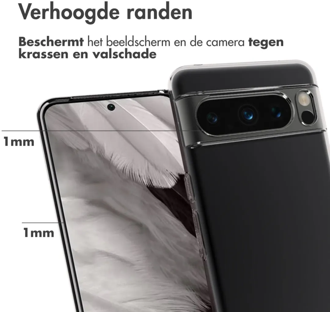 Accezz Hoesje Google Pixel 8 Pro - Transparant