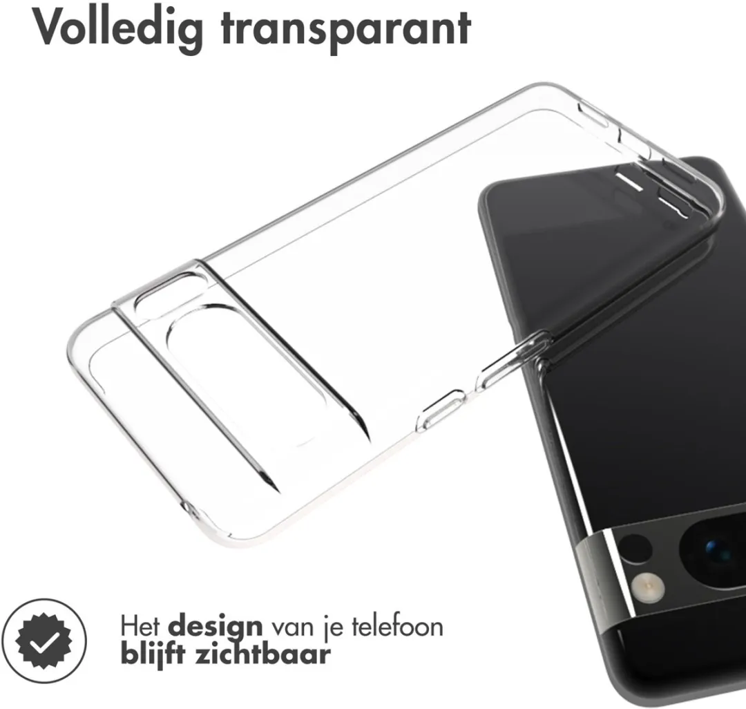 Accezz Hoesje Google Pixel 8 Pro - Transparant