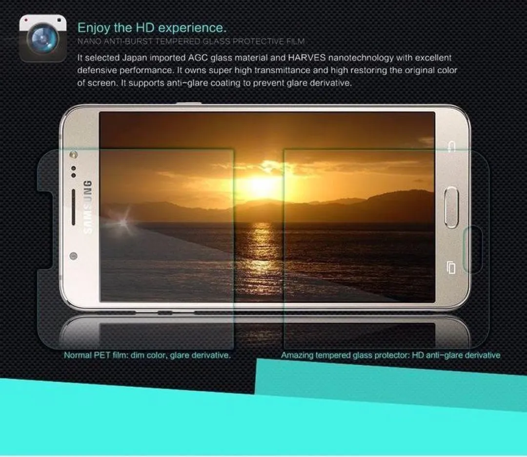 Nillkin Samsung Galaxy J7 (2016) Tempered Glass - 9H - afbeelding 3 van 6