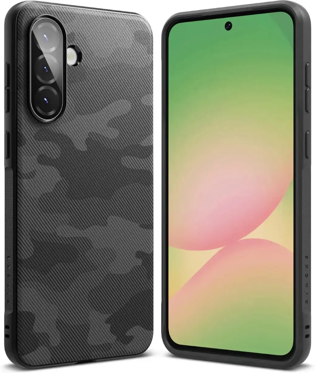 Ringke Onyx Hoesje Samsung Galaxy A56/A36 - Camo Zwart
