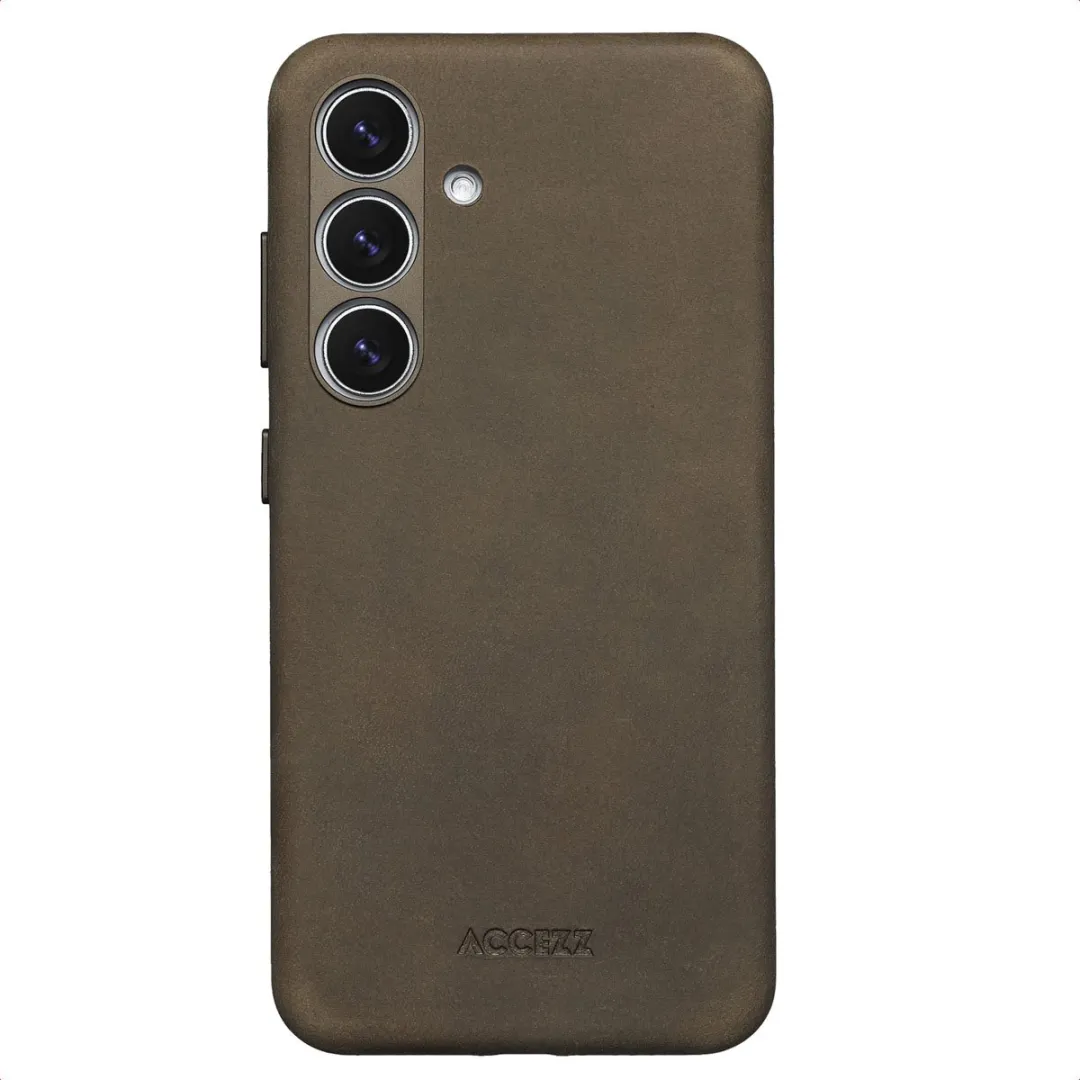 Accezz Vintage Leather Hoesje Samsung Galaxy S24/S25 - Rustic Brown