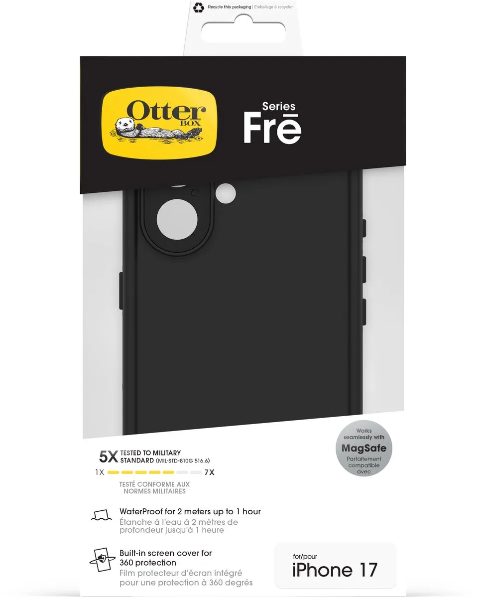 OtterBox Fre MagSafe Case - iPhone 17 - Zwart - 77-99764