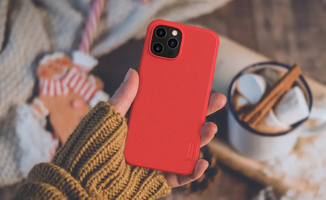 Nillkin Super Frosted Shield Pro Hoesje iPhone 12 Pro Rood - IP12P-14