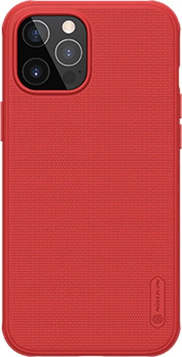 Nillkin Super Frosted Shield Pro Hoesje iPhone 12 Pro Rood - IP12P-14 - afbeelding 2 van 3