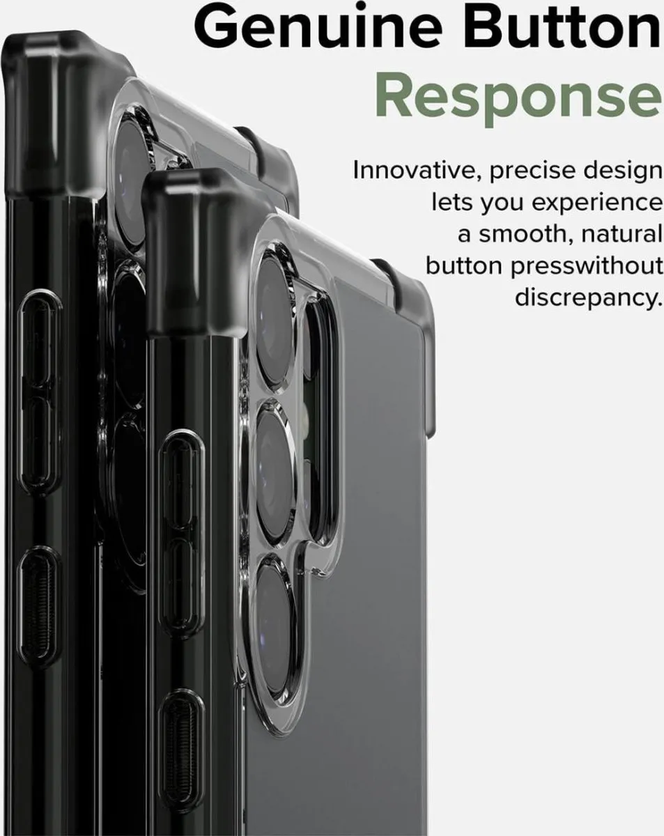 Ringke Fusion Bumperhoesje Samsung Galaxy S23 Ultra - Mat Zwart
