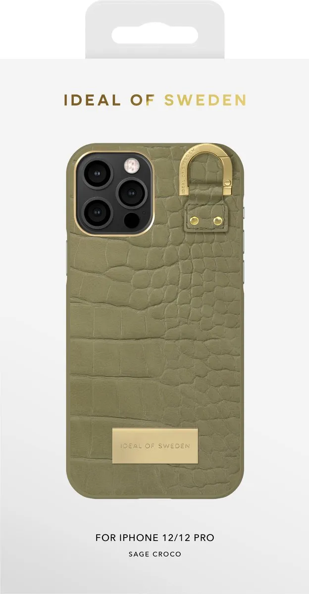 iDeal of Sweden Fashion Case Atelier iPhone 12 Pro Sage Croco - IDACSS22-2061-210 - afbeelding 5 van 5