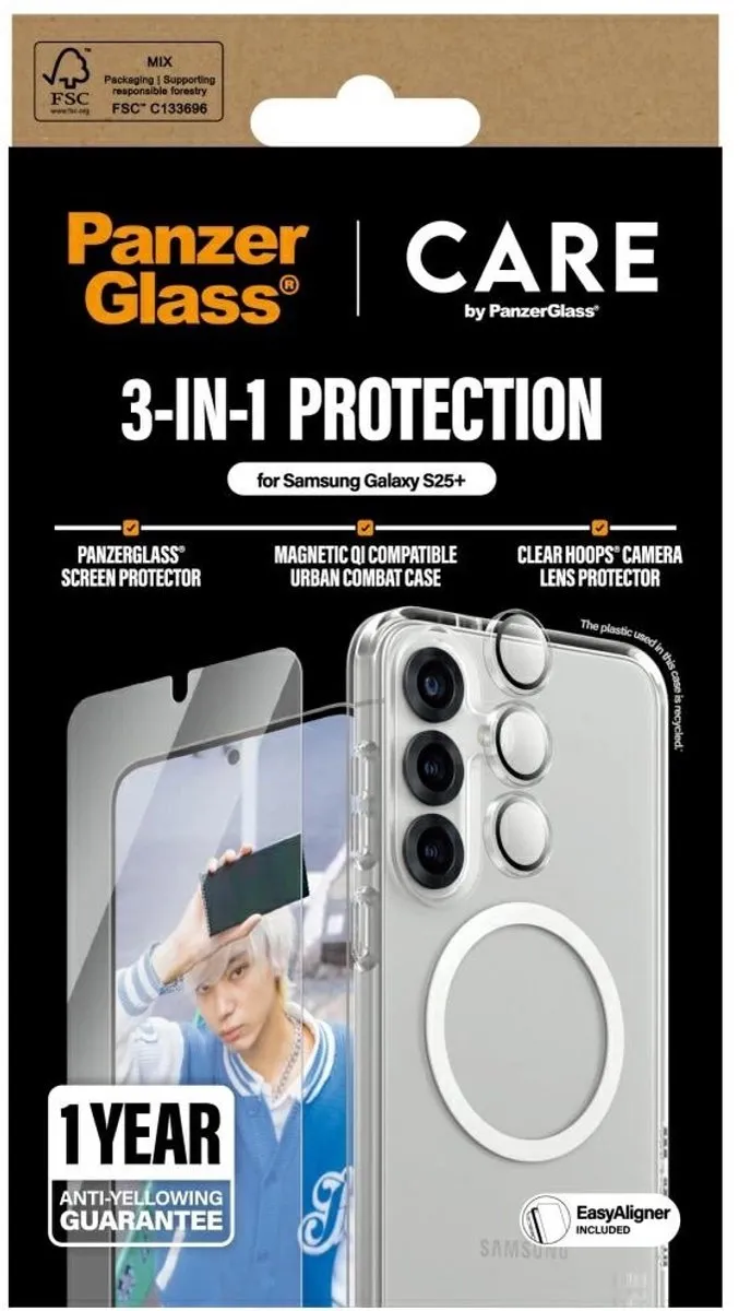 PanzerGlass Beschermset Samsung Galaxy S25+ - Zwart - afbeelding 3 van 6