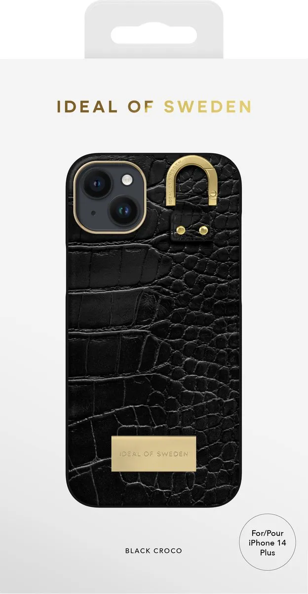 iDeal of Sweden Atelier Hoesje iPhone 14 Plus - Black Croco - IDACSS22-I2267-334 - afbeelding 2 van 5