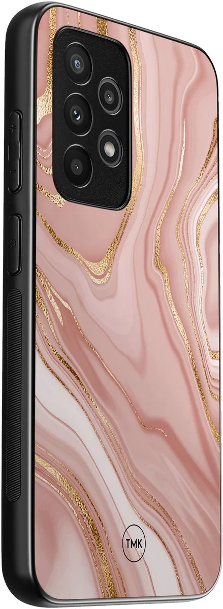 Casevibes Samsung Galaxy A52 5G Hoesje - Rose Marble
