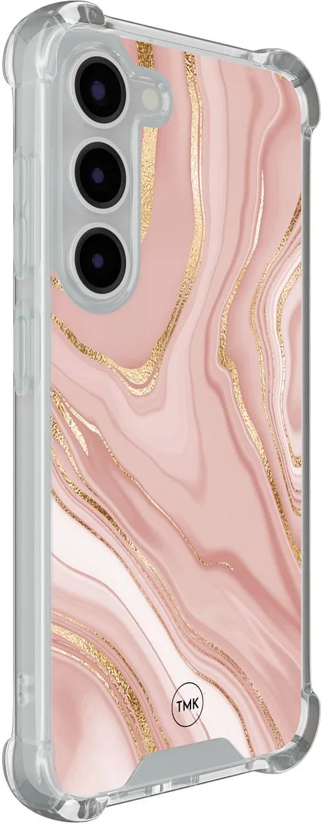 Casevibes Shockproof Hoesje Samsung Galaxy S23 - Roze Marble