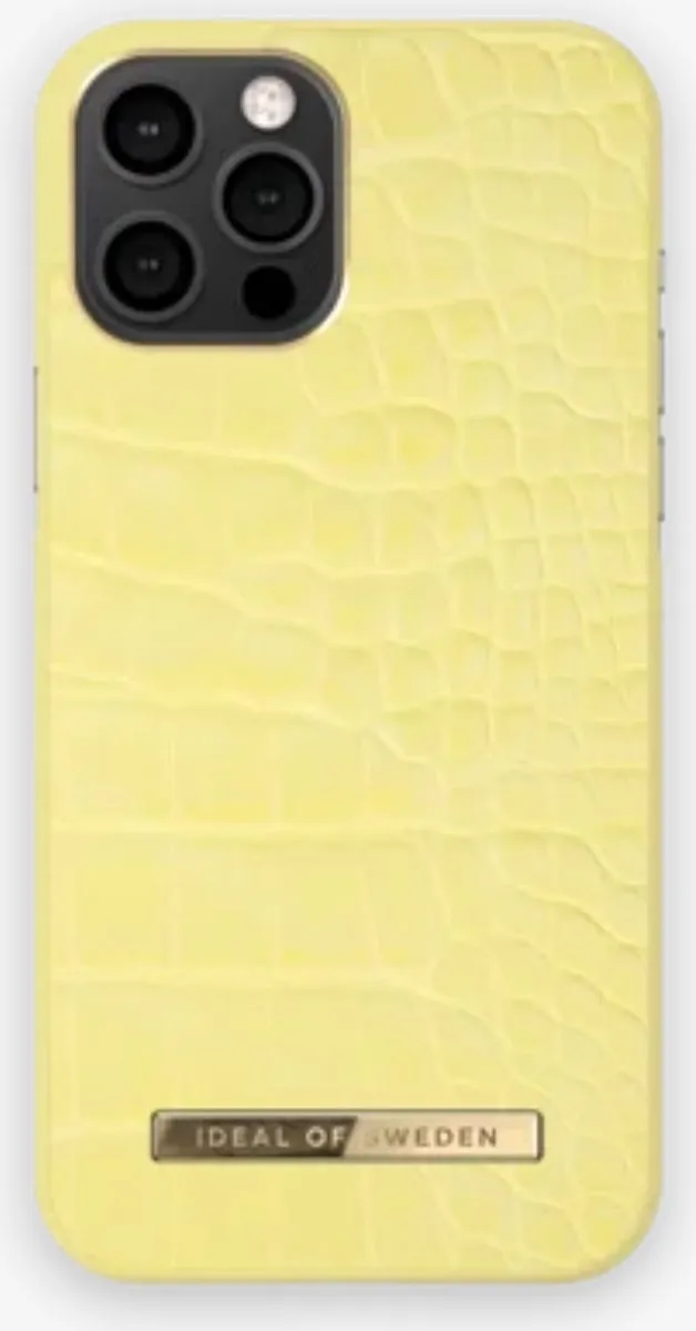 iDeal of Sweden Atelier Case Introductory iPhone 12 Pro Max - Lemon Croco - afbeelding 2 van 6