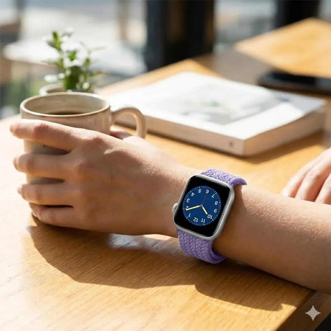NUVEX Paars Horlogebandje Apple Watch - One Size