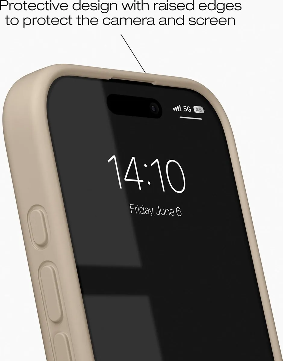 iDeal of Sweden iPhone 16 Silicone Hoes - MagSafe Beige