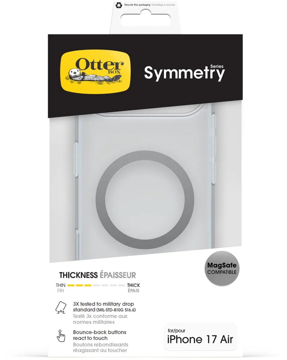 OtterBox Symmetry Clear MagSafe iPhone Air - Transparant