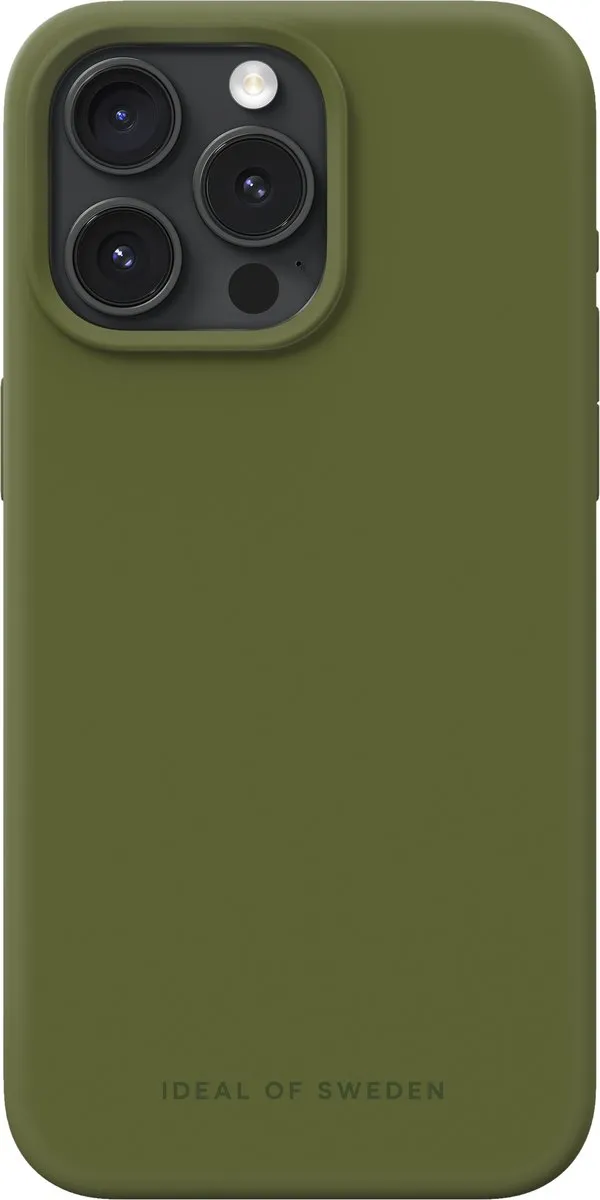 iDeal of Sweden Silicone Case iPhone 15 Pro Max - Khaki IDSICMS-I2361-83
